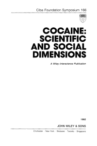 صورة الغلاف: Cocaine: Scientific and Social Dimensions 1st edition 9780471931799