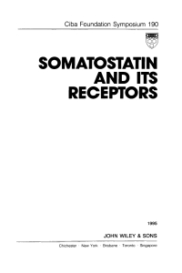 Imagen de portada: Somatostatin and Its Receptors 1st edition 9780471953821