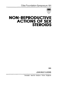 Imagen de portada: Non-Reproductive Actions of Sex Steroids 1st edition 9780471955139