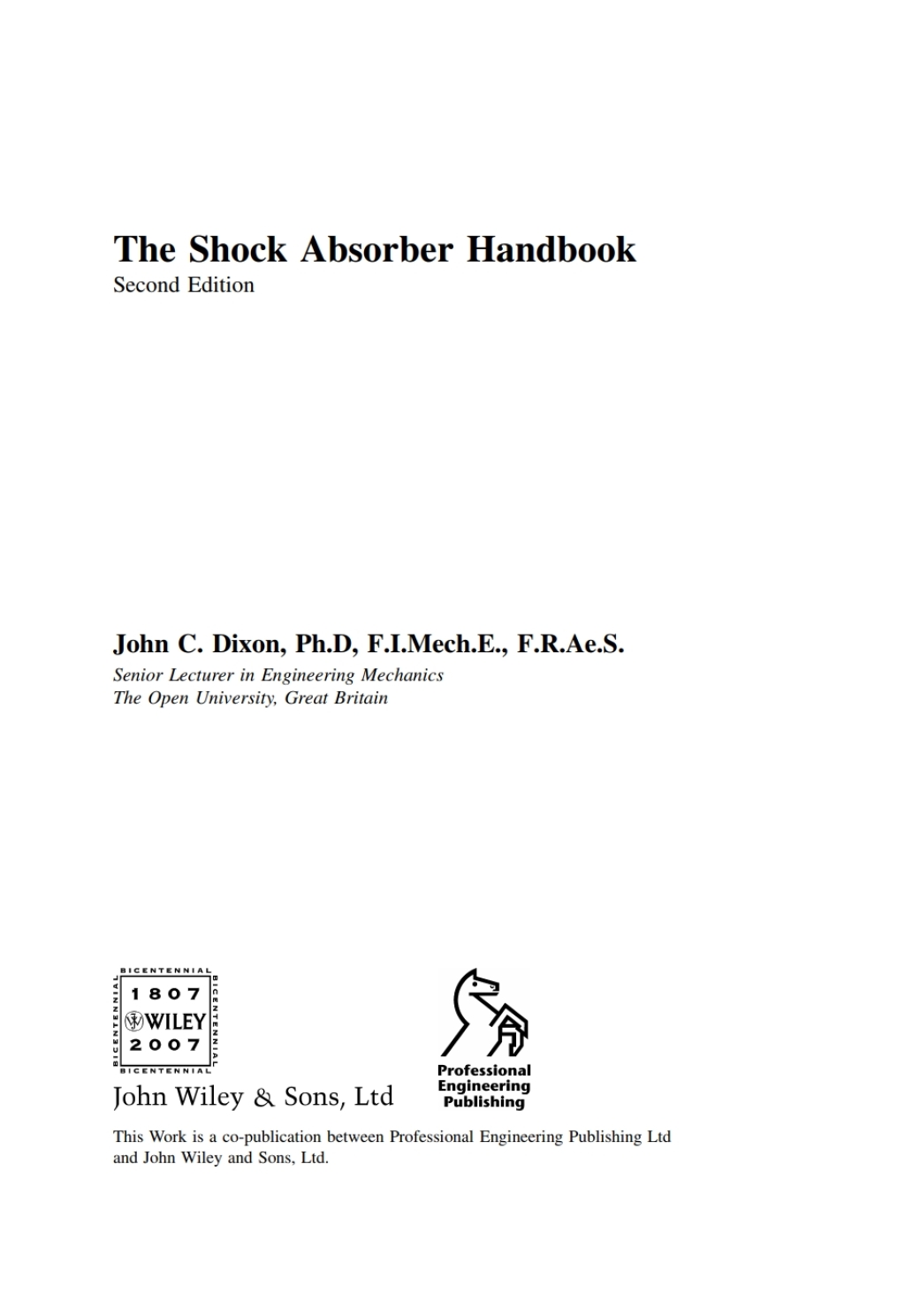 The Shock Absorber Handbook - 2nd Edition (eBook)