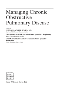 Imagen de portada: Managing Chronic Obstructive Pulmonary Disease 1st edition 9780470027189