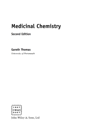 صورة الغلاف: Medicinal Chemistry 1st edition 9780470025987