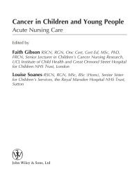 Cover image: Cancer in Children and Young People: Acute Nursing Care 1st edition 9780470058671