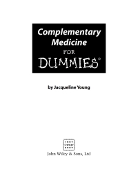 Imagen de portada: Complementary Medicine For Dummies 1st edition 9780470026250