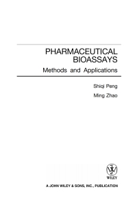 Imagen de portada: Pharmaceutical Bioassays 1st edition 9780470227602