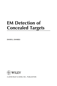 صورة الغلاف: EM Detection of Concealed Targets 1st edition 9780470121696