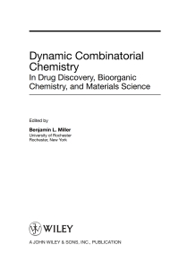 Cover image: Dynamic Combinatorial Chemistry 1st edition 9780470096031