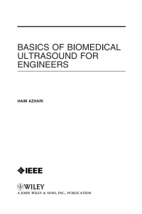 Imagen de portada: Basics of Biomedical Ultrasound for Engineers 1st edition 9780470465479