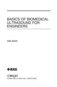 Cover image: Basics of Biomedical Ultrasound for Engineers 1st edition 9780470465479