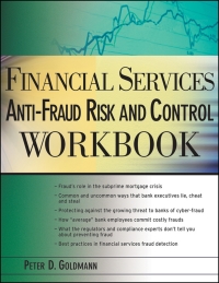 Imagen de portada: Financial Services Anti-Fraud Risk and Control Workbook 1st edition 9780470498996