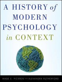 Cover image: A History of Modern Psychology in Context 1st edition 9780470276099