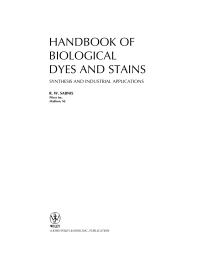 Cover image: Handbook of Biological Dyes and Stains 1st edition 9780470407530