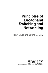 Imagen de portada: Principles of Broadband Switching and Networking 1st edition 9780471139010