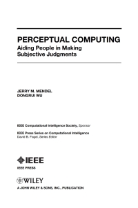 Imagen de portada: Perceptual Computing 1st edition 9780470478769