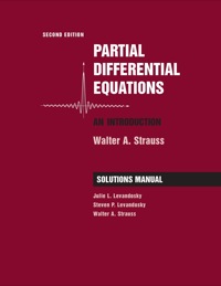 Imagen de portada: Partial Differential Equations, Solutions Manual: An Introduction 2nd edition 9780470260715