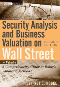 Cover image: Security Analysis and Business Valuation on Wall Street 2nd edition 9780470277348