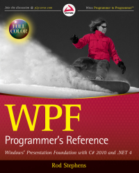 Imagen de portada: WPF Programmer's Reference 1st edition 9780470477229