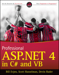 Cover image: Professional ASP.NET 4 in C# and VB 1st edition 9780470502204