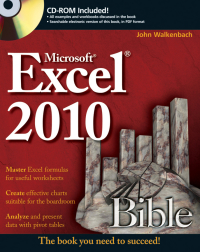 Imagen de portada: Excel 2010 Bible 1st edition 9780470474877