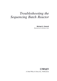 Cover image: Troubleshooting the Sequencing Batch Reactor 1st edition 9780470050736