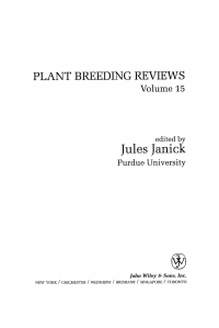 Imagen de portada: Plant Breeding Reviews 1st edition 9780471189046