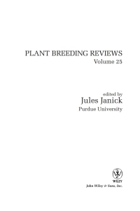 Cover image: Plant Breeding Reviews 1st edition 9780471666936