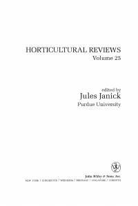صورة الغلاف: Horticultural Reviews 1st edition 9780471349334