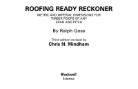 صورة الغلاف: Roofing Ready Reckoner 1st edition 9780632057658