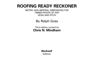 Cover image: Roofing Ready Reckoner 1st edition 9780632057658