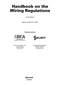 Imagen de portada: Handbook on the Wiring Regulations 1st edition 9780632064441