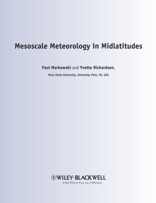 Cover image: Mesoscale Meteorology in Midlatitudes 1st edition 9780470742136