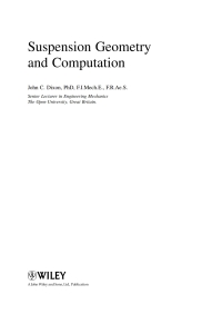 صورة الغلاف: Suspension Geometry and Computation 1st edition 9780470510216