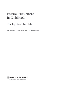 Imagen de portada: Physical Punishment in Childhood 1st edition 9780470682562