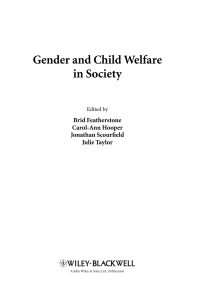 Cover image: Gender and Child Welfare in Society 1st edition 9780470681862