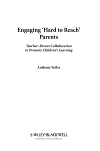 Imagen de portada: Engaging 'Hard to Reach' Parents 1st edition 9780470682296