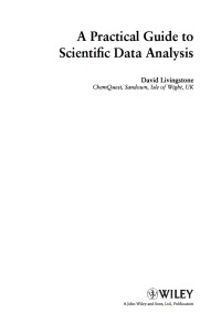 Imagen de portada: A Practical Guide to Scientific Data Analysis 1st edition 9780470851531