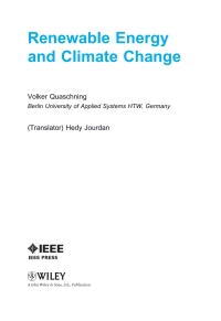 Cover image: Renewable Energy and Climate Change 1st edition 9780470747070