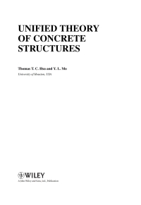 Imagen de portada: Unified Theory of Concrete Structures 1st edition 9780470688748