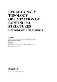 Cover image: Evolutionary Topology Optimization of Continuum Structures: Methods and Applications 1st edition 9780470746530