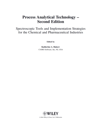 Cover image: Process Analytical Technology 1st edition 9780470722077