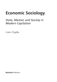 Imagen de portada: Economic Sociology 1st edition 9780631225362