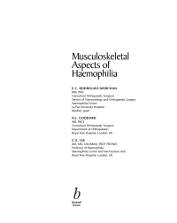 Cover image: Musculoskeletal Aspects of Haemophilia 1st edition 9780632056712