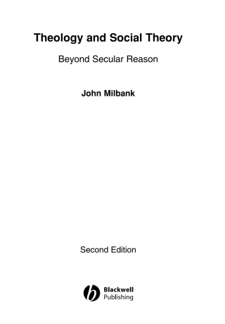 Cover image: Theology and Social Theory 2nd edition 9781405136846