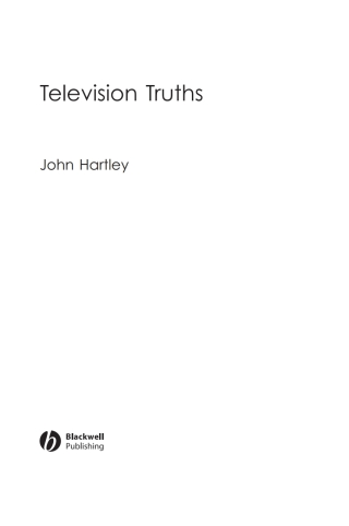 Immagine di copertina: Television Truths 1st edition 9781405169806