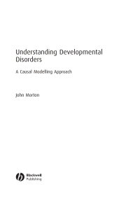 Imagen de portada: Understanding Developmental Disorders 1st edition 9780631187585