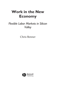 Imagen de portada: Work in the New Economy 1st edition 9780631232506