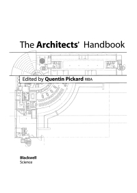 Cover image: The Architects' Handbook 1st edition 9781405135054