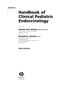 Cover image: Handbook of Clinical Pediatric Endocrinology 1st edition 9781405161091