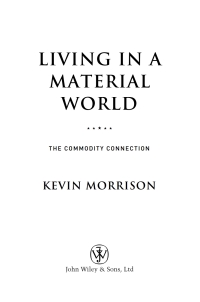 Cover image: Living in a Material World 1st edition 9780470518915