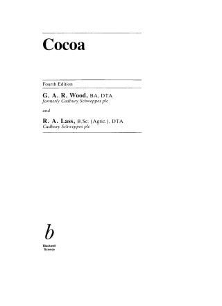 Imagen de portada: Cocoa, 4th Edition 1st edition 9780632063987